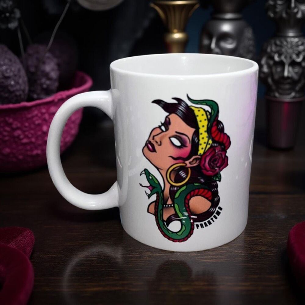 Phantom 8 Tattoo & Peircing Shop Coffee Mug 14oz
